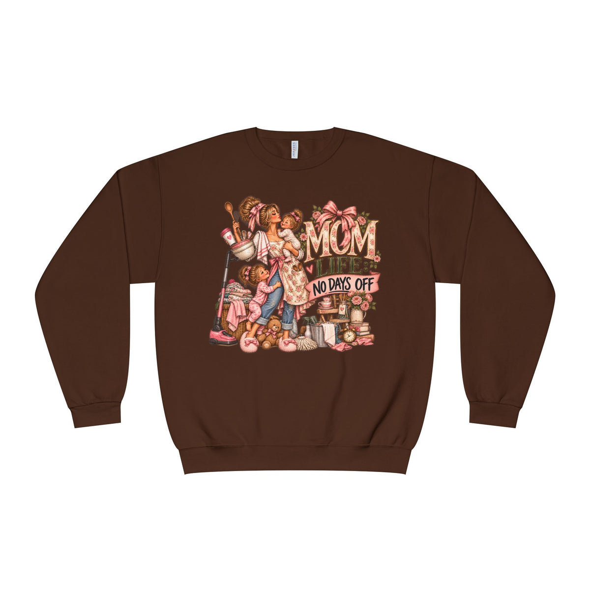 Mom Crewneck Sweatshirt graphic design on casual apparel (image 7)