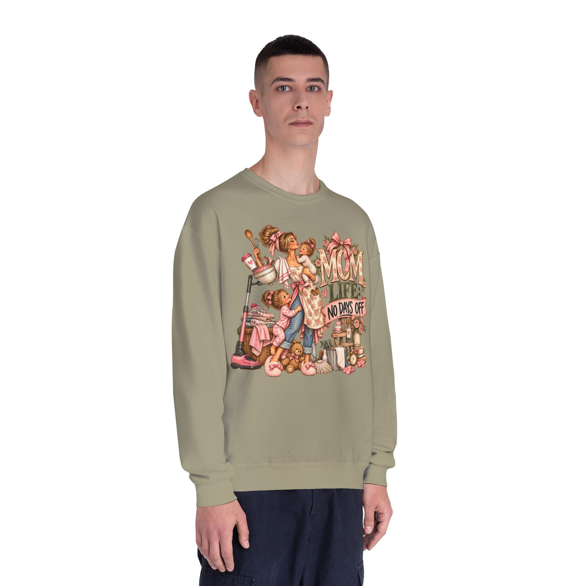 Mom Crewneck Sweatshirt graphic design on casual apparel (image 30)