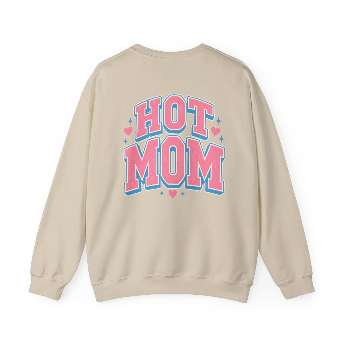 HOT MOM Crewneck Sweatshirt graphic design on casual apparel (image 8)