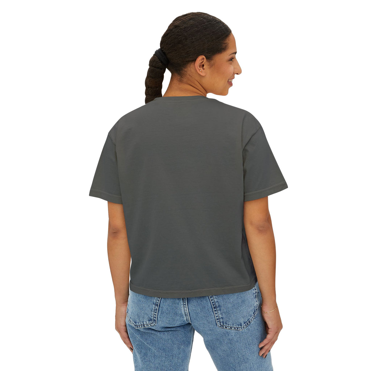 Women's Boxy Cropped T-Shirt – Heavyweight 100% Cotton