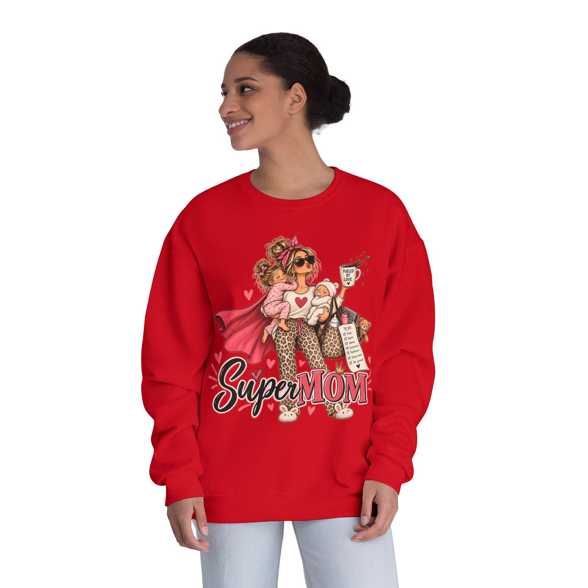 SuperMOM Crewneck Sweatshirt | Superhero Mom Gift