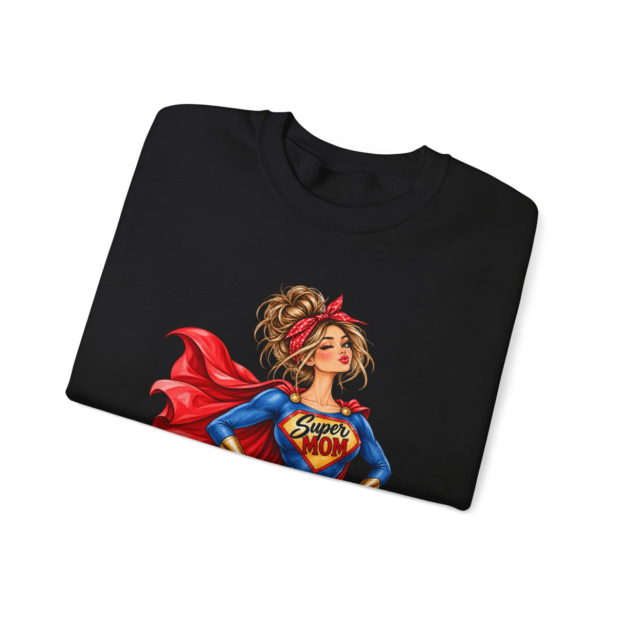 SuperMOM Sweatshirt graphic design on casual apparel (image 15)