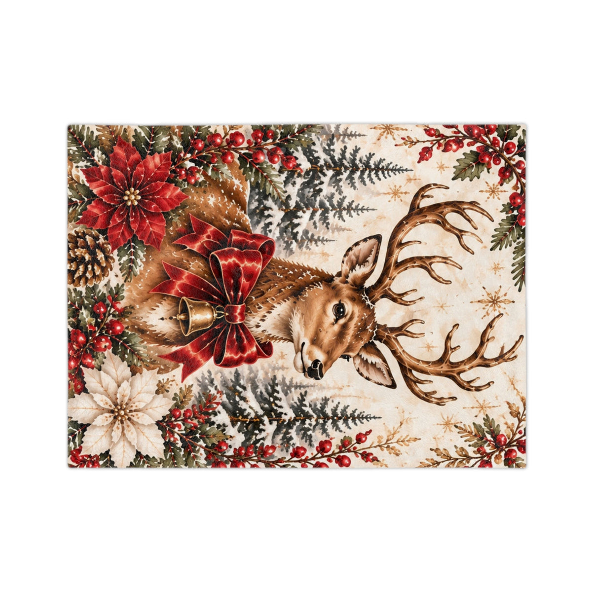 Christmas blanket product photo showing seasonal holiday design (image 3)