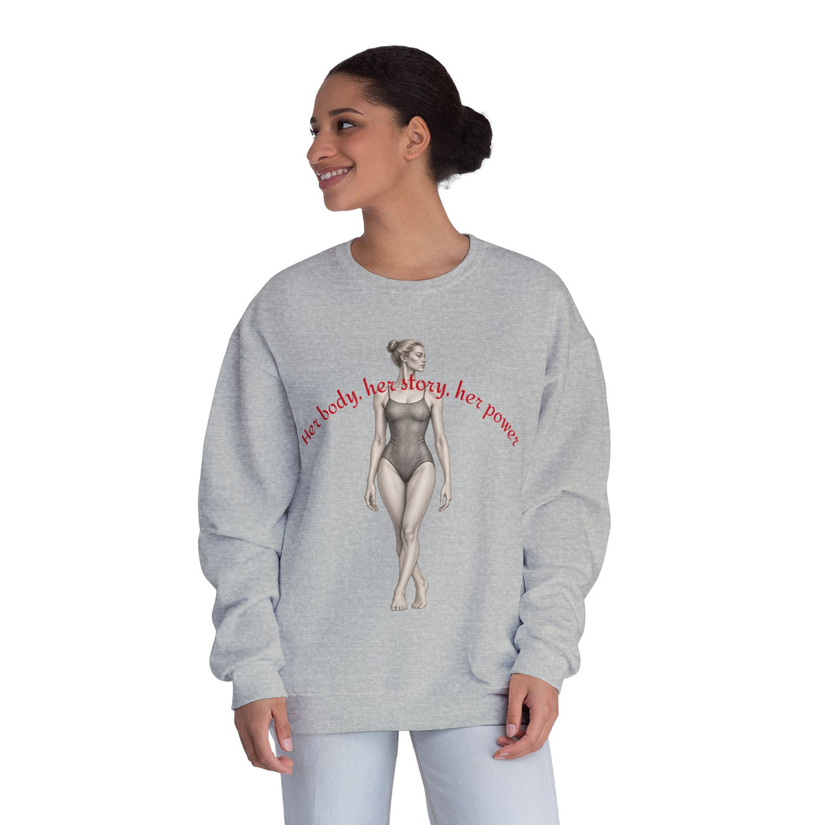 Women’s Empowerment Graphic Sweatshirt – Vintage Feminist Pullover graphic design on casual apparel (image 21)