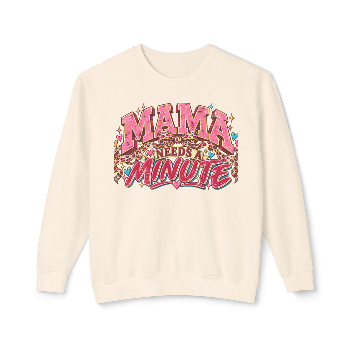 Mama needs a minute Sweatshirt graphic design on casual apparel (image 4)