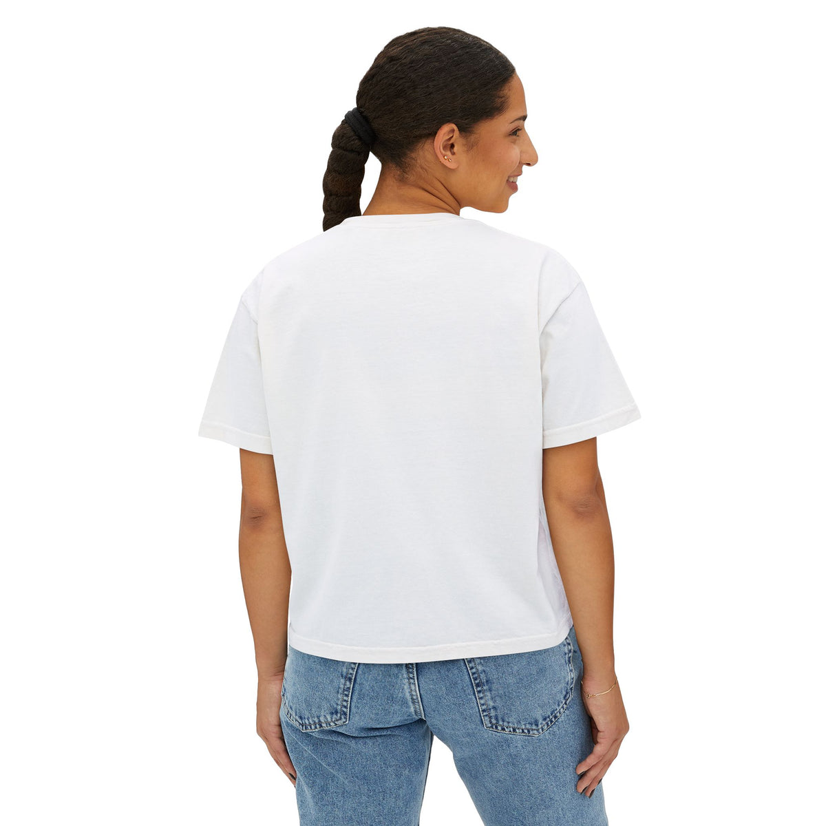 Women's Boxy Cropped T-Shirt – Heavyweight 100% Cotton