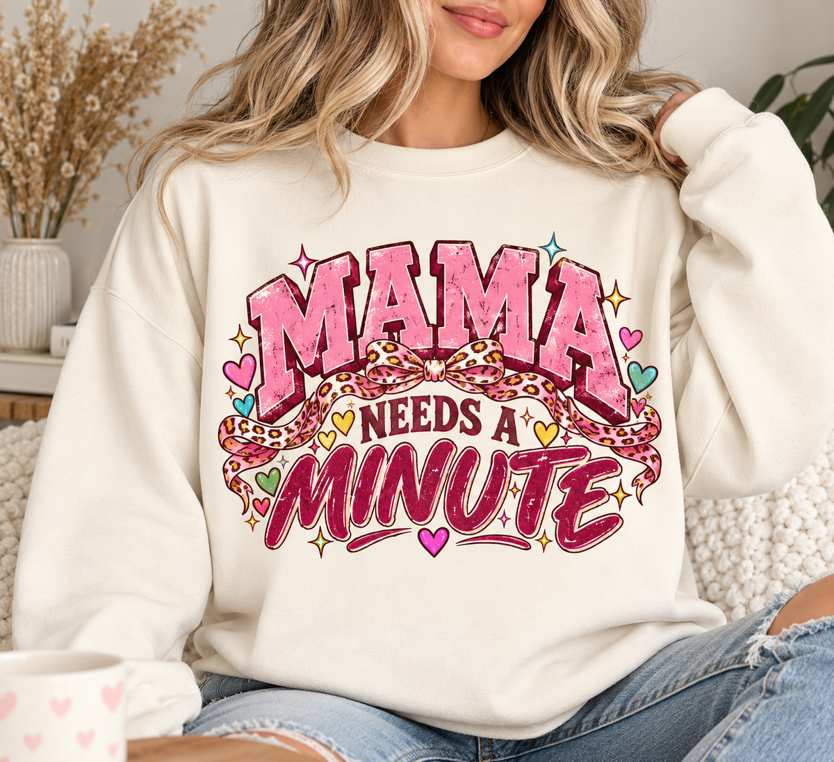 Mama Needs a Minute graphic sweatshirt product image 1
