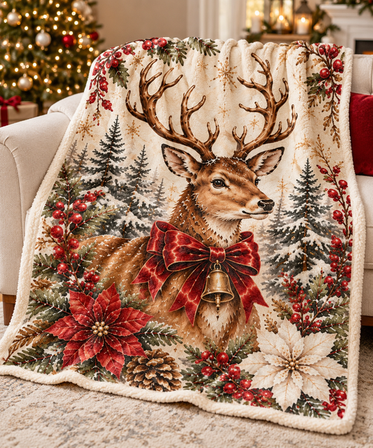 christmas Blanket festive design for Christmas gifting and holiday decor (image 1)